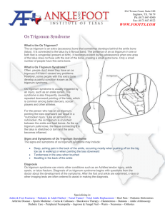 Os Trigonum Syndrome
