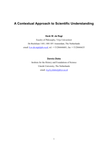 A Contextual Approach to Scientific Understanding - PhilSci