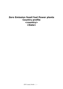 Zero emission fossil fuel power plants