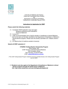 Completed VESP application - UCSF | Department of Medicine
