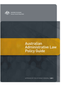 Australian Government Administrative Law Guide