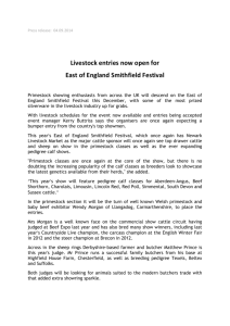 Press release: 04.09.2014 Livestock entries now open for East of