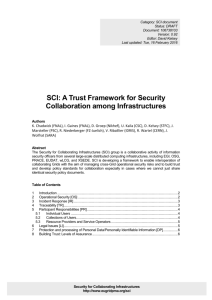 A Trust Framework for Security Collaboration among Infrastructures