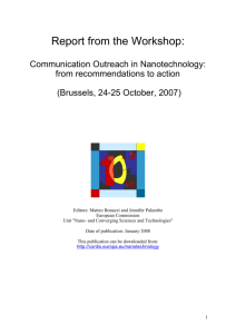 Communication Outreach in Nanotechnology from - CORDIS