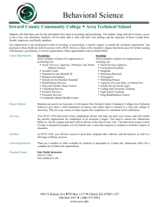 Behavioral Science - Seward County Community College