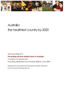 Australia: - Preventative Health Taskforce