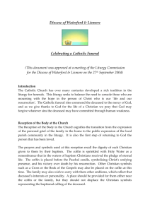 Diocesan Funeral Guidelines - Diocese of Waterford & Lismore