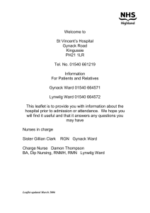 St Vincents Hospital Patient Welcome Leaflet