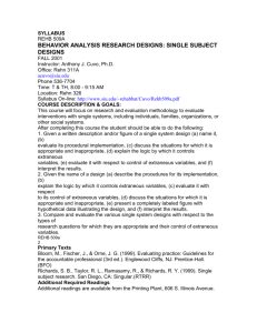 REHB 509a - Association for Behavior Analysis International