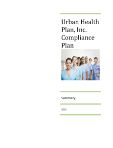 UHP compliance plan summary