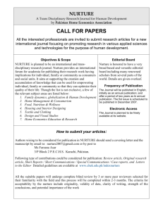 call for papers - College of Home Economics Karachi