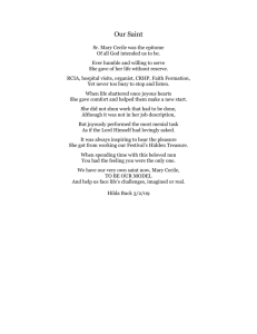 Poem - Our Saint by Hilda Buck