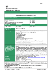 04/2014 - Government secure classification policy