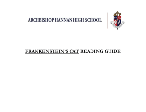 FRANKENSTEIN`S CAT READING GUIDE Directions: After reading