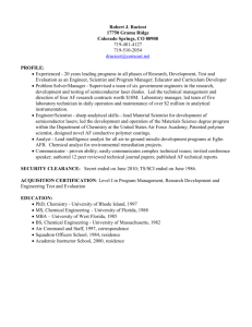 Full CV (PDF file) - Department of Chemistry and Geochemistry