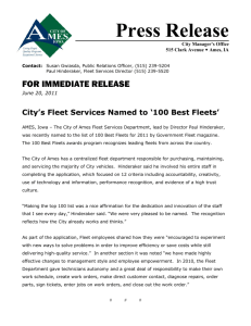 Press Release - The 100 Best Fleets of North America