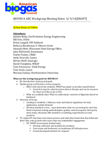 REFOR14 ABC Workgroup Meeting Notes 4/ 9/14[DRAFT