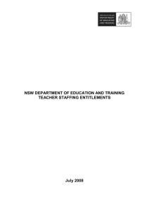 teacher staffing entitlements