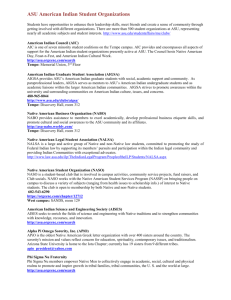 List of Native American Organizations at Arizona State University