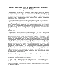 Pharmaceutical Sciences Faculty Position