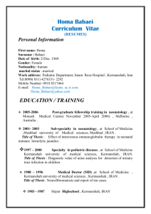 2005-2006 Post-graduate fellowship training in neonatology , at