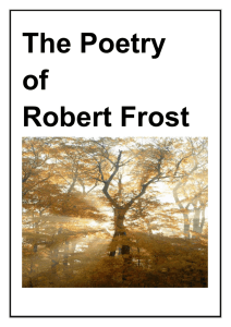 Selected Frost Poetry Booklet
