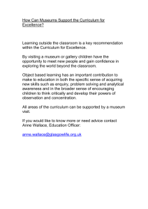 How Can Museums Support the Curriculum for