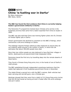 China `is fuelling war in Darfur`