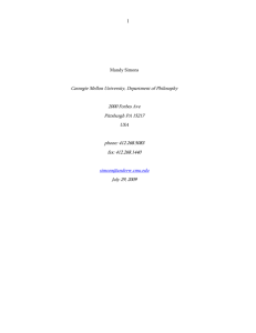 Word document - Carnegie Mellon University