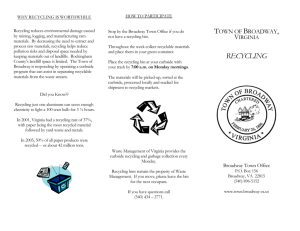 Recycling Information