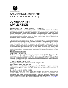 juried artist program application