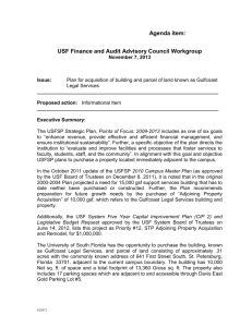 Agenda form for BOT Workgroup - University of South Florida St