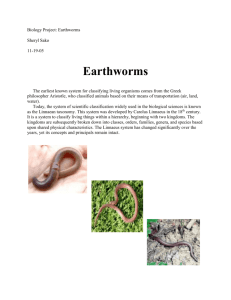 Biology Project: Earthworms