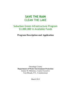 suburban green infrastructure program