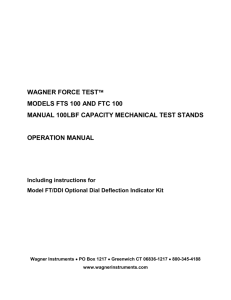 ftsftcmanual - Wagner Instruments