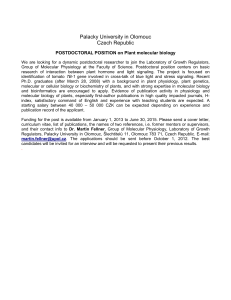 CALL FOR POSTDOC APPLICATION – ANALYTICAL