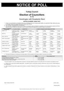 Notice of Poll - Goodrington with Roselands