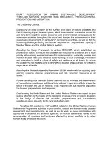 draft resolution on urban sustainable development - UN