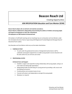 Beacon Reach adopts safe recruitment and selection procedures