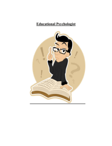 Educational Psychologist - Psychology Undergraduate Advising