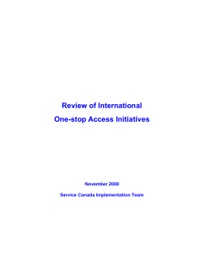 Review of Provincial and International - Institute for Citizen
