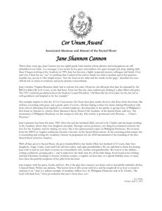 Jane Shannon Cannon - Associated Alumnae and Alumni of the