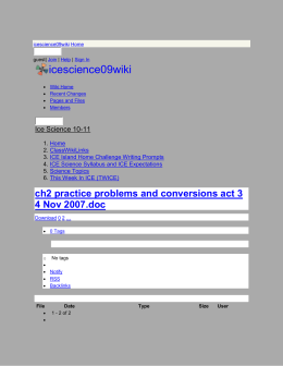 Unit 3 - Worksheet 1