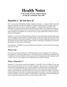 5. Hepatitis C - Irvine Family Practice Medical Group
