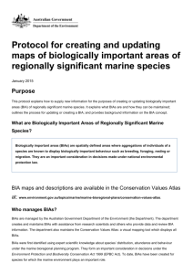 Protocol for creating and updating maps of biologically important