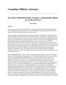 Iron Man: Rudolf Berthold: Germany`s Indomitable