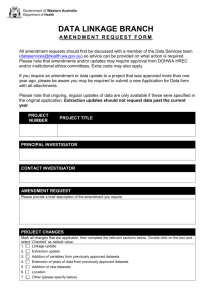 amendment request form