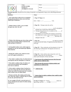 Cornell Notes Topic: STUDY GUIDE Section 5