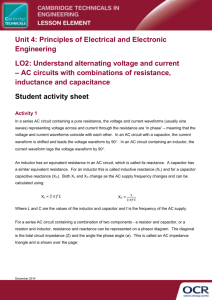 Understand alternating voltage and current