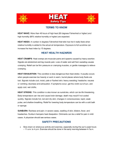 heat health hazards - Warren County Department of Public Works